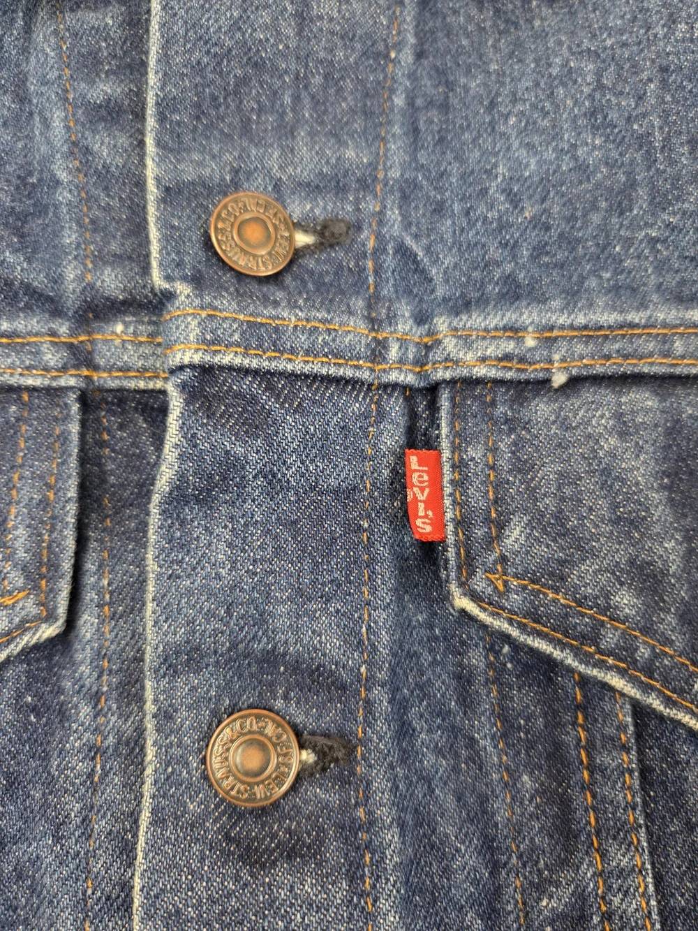Vintage Levi's Type 3 Mens Size 36 Denim Trucker Jacket Blue 70506-0217 USA Made - Picture 4 of 9